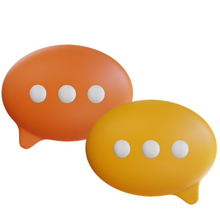 Bubble Chat  3D Icon