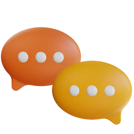 Bubble Chat  3D Icon