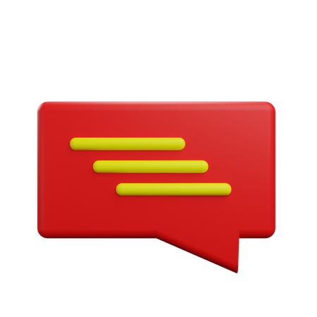 Bubble Chat  3D Icon
