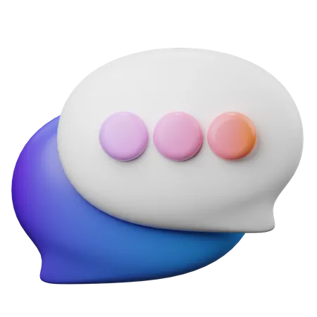 Bubble Chat  3D Illustration