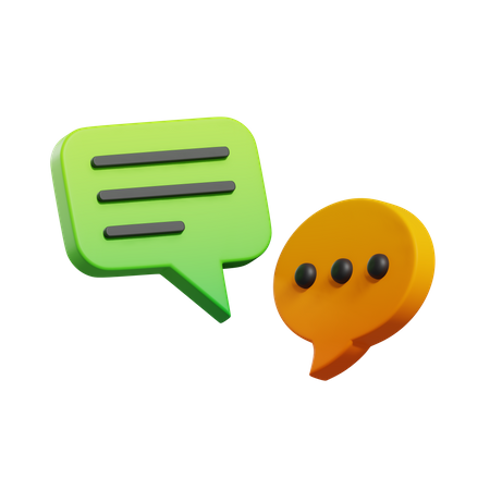 Bubble Chat  3D Illustration