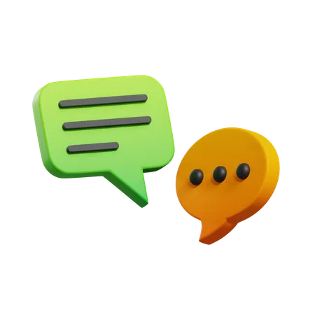 Bubble Chat  3D Illustration