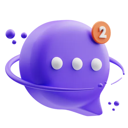 Bubble chat  3D Illustration