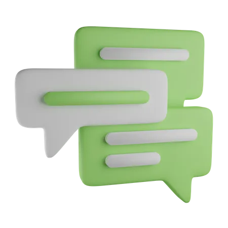 3 D Illustration Of Bubble Chat Conversation It Can Use For Web Or Apps And Many More Purpose 3D Illustration