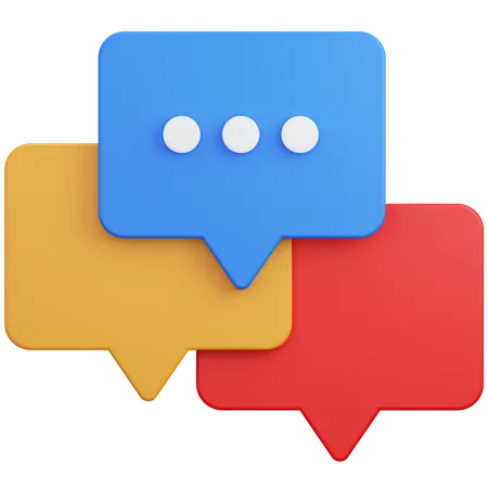 Bubble Chat Dialog  3D Icon