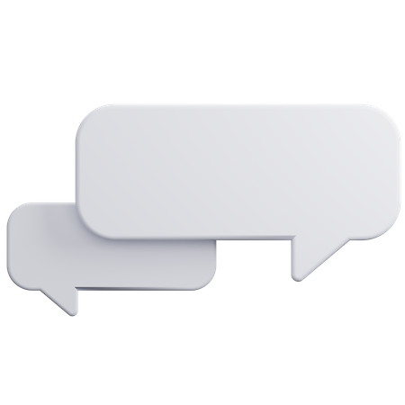 Bubble Chat Discussion 3D Icon