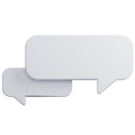 Bubble-Chat-Diskussion  3D Icon