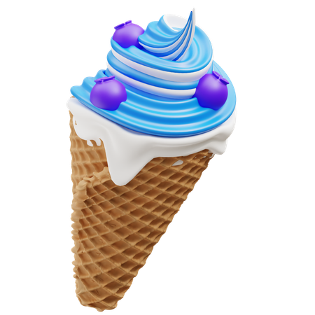Bubble Gum Ice Cream  3D Icon