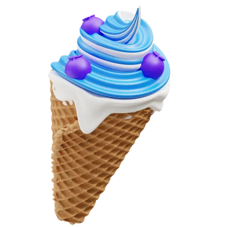 Bubble Gum Ice Cream  3D Icon