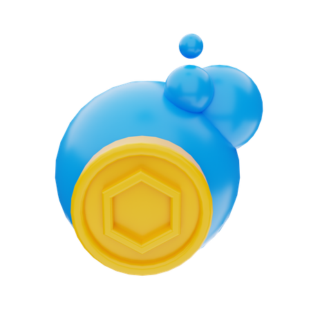 Bubble NFT Token  3D Icon