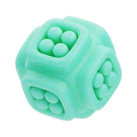 Bubbled Cube  3D Icon