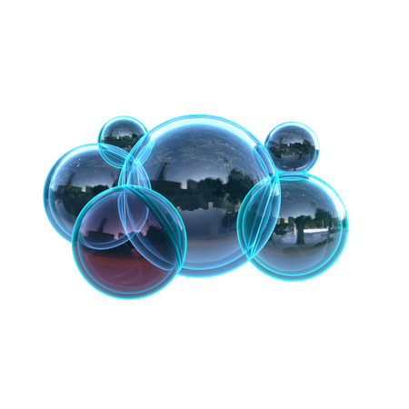 Bubbles Abstract Shape  3D Icon