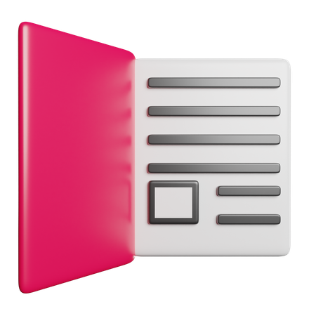 Buch  3D Icon