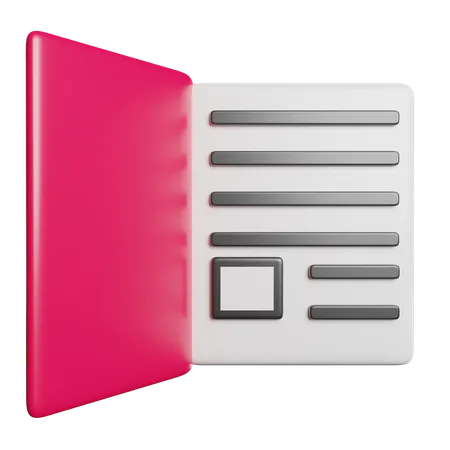 Buch  3D Icon