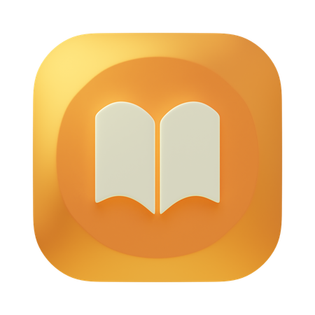 Buch  3D Icon