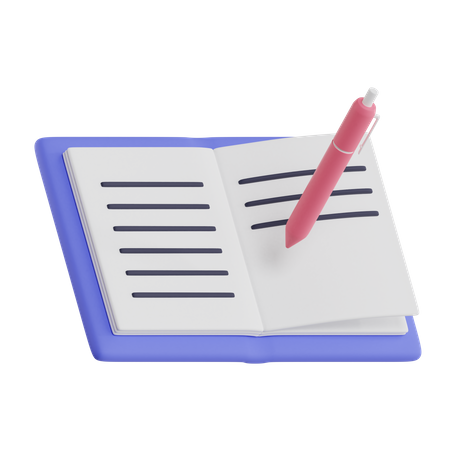 Buch  3D Icon