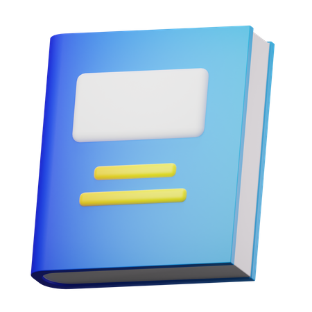 Buch  3D Icon