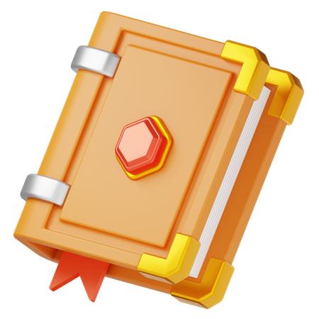 Buch  3D Icon