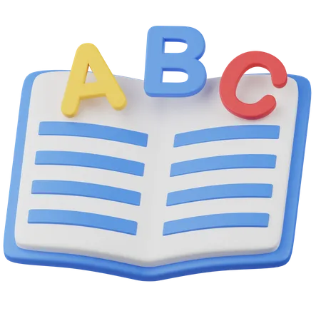 Buch-ABC  3D Icon