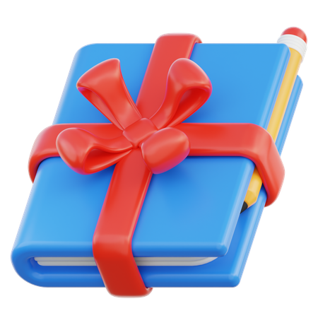 Buchgeschenk  3D Icon