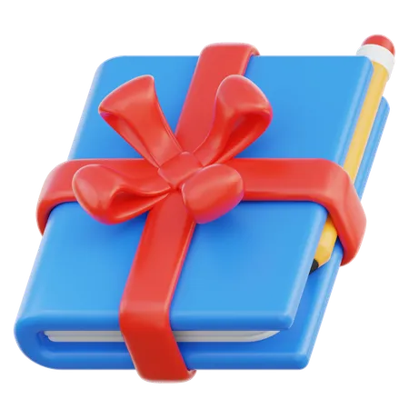 Buchgeschenk  3D Icon