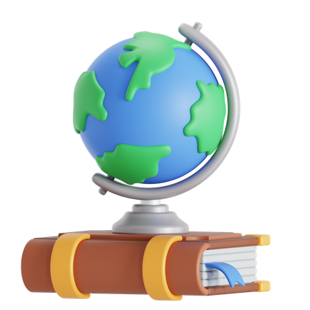 Buch globus  3D Icon