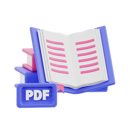 Buch pdf  3D Icon