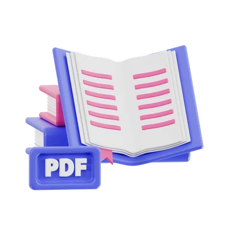 Buch pdf  3D Icon