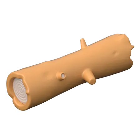 Bûche de bois  3D Icon