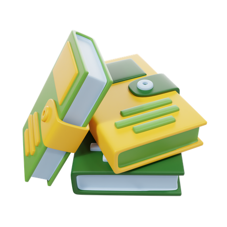 Bücher  3D Icon