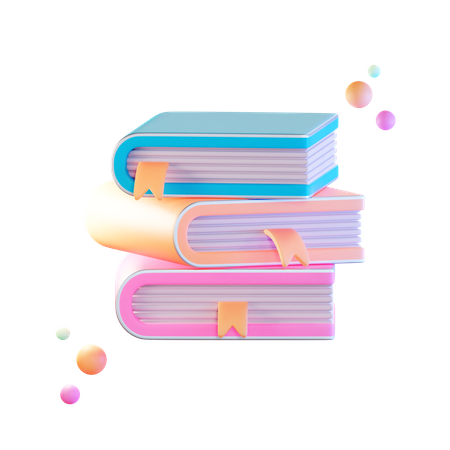 Bücher  3D Illustration