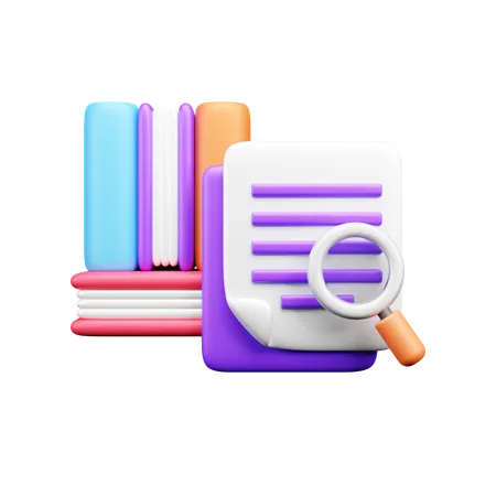 Bücher finden  3D Icon