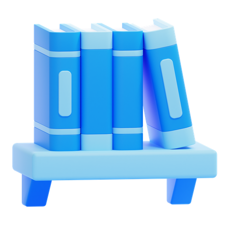 Bücherregal  3D Icon