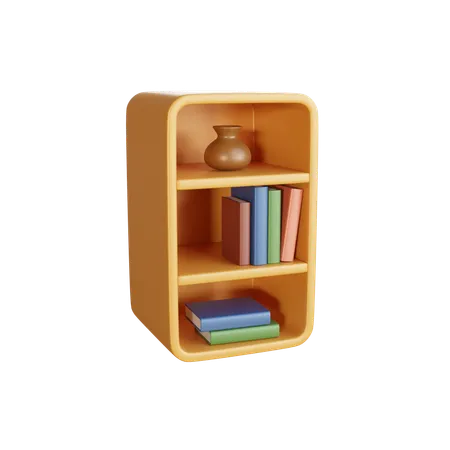 Bücherregal  3D Icon