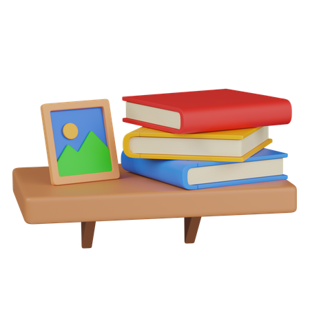 Bücherregal  3D Icon