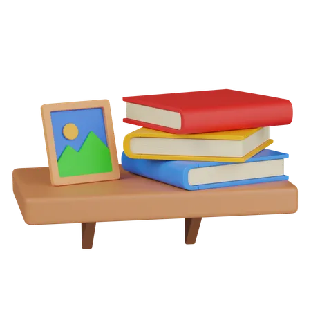 Bücherregal  3D Icon