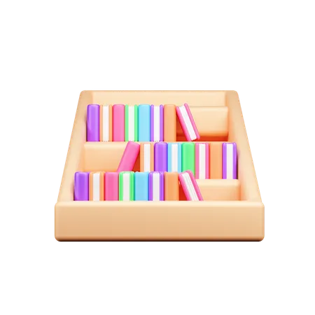 Bücher Fall  3D Icon