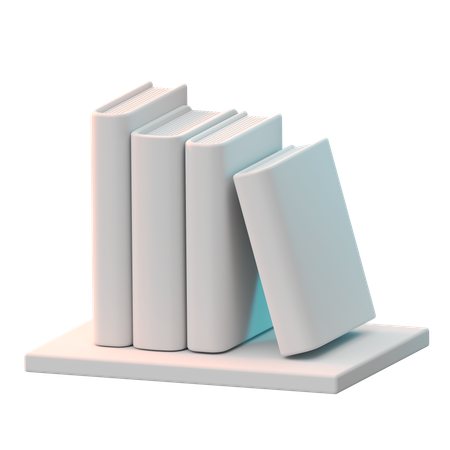 Bücherregal  3D Icon