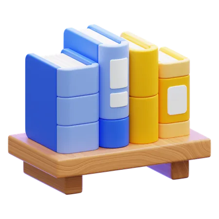 Bücherregal  3D Icon