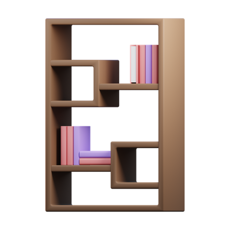 Bücherregal  3D Icon