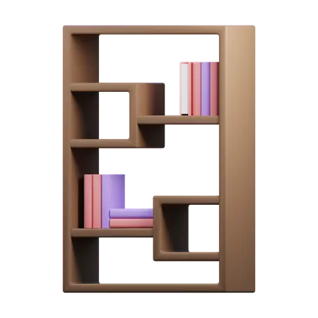 Bücherregal  3D Icon