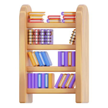 Bücherregal  3D Icon