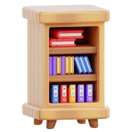 Bücherregal  3D Icon