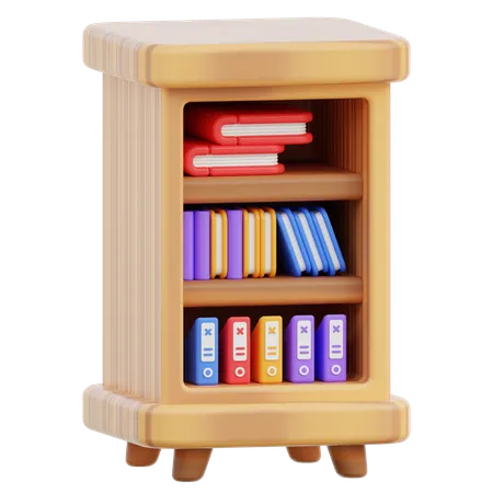 Bücherregal  3D Icon