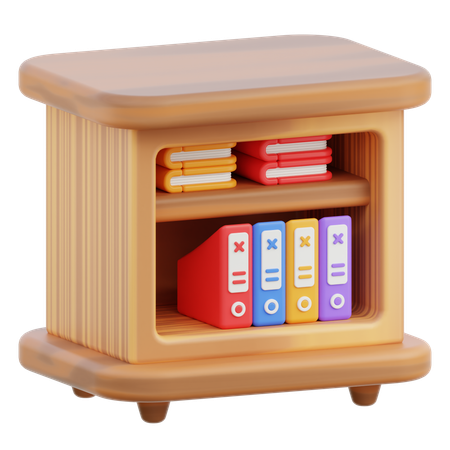 Bücherregal  3D Icon