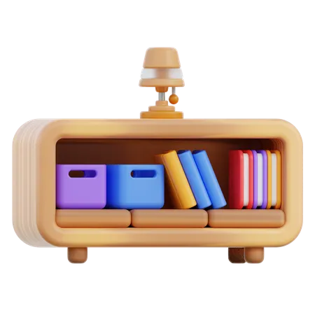 Bücherregal  3D Icon