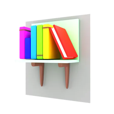 Bücherregal  3D Icon