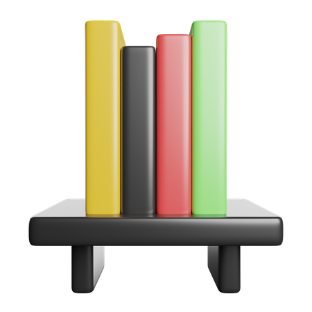 Bücherregal  3D Icon