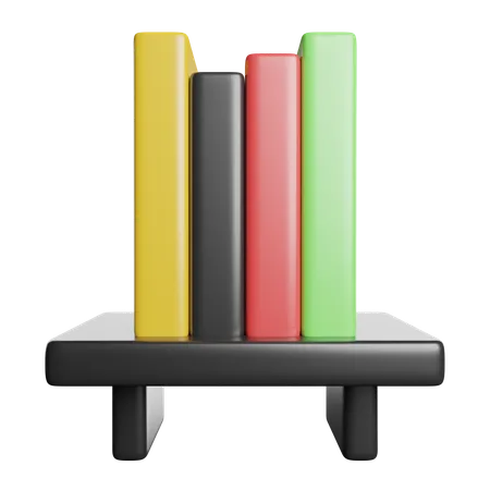 Bücherregal  3D Icon