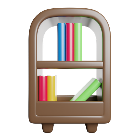 Bücherregal  3D Icon